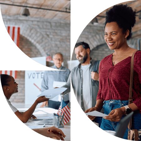 a group at voting polls that political marketing should reach
