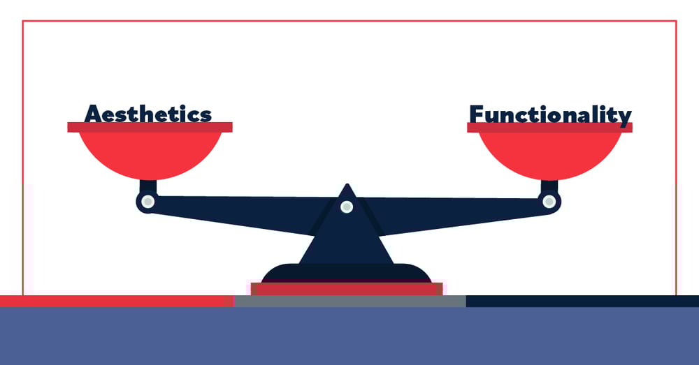 Balancing scale.